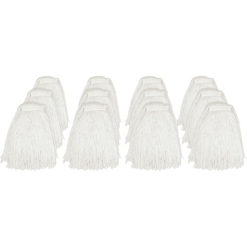 Genuine Joe  Wet Mop Refill, Rayon, Cut End, Narrow Band, 20oz, 12/CT, NL-GJOZ20RAYCT