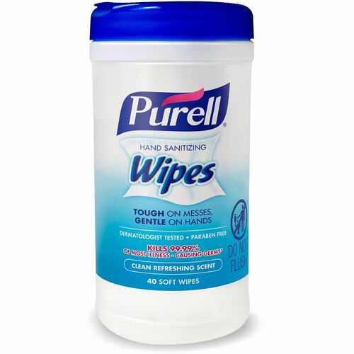 Gojo  Hand Sanitizing Wipes, 40Shts, White-GOJ912006CMR