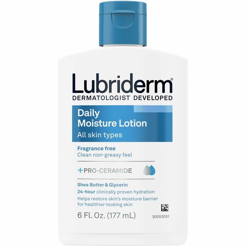 Johnson & Johnson  Lubriderm Daily Moisturizer, Flip Top, No Scent, 6 oz.,WE/BE