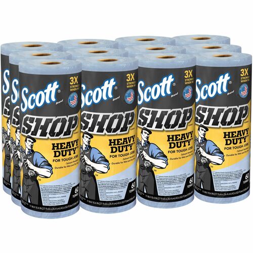 Kimberly-Clark Professional  Pro Shop Towels, 11"x1093/4", 60shts, 12RL/CT, BE