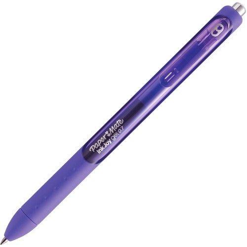 Paper Mate  Pen, Gel, 0.7mm, Retractable, InkJoy, 1 DZ, Purple