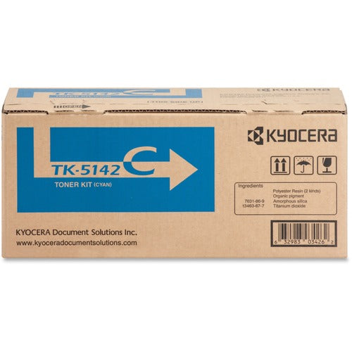 Kyocera  Toner Cartridge, f/6130/6030, 5000 Page Yield, Cyan