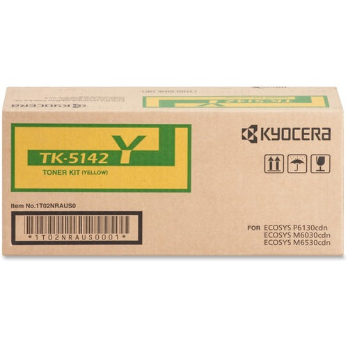 Kyocera  Toner Cartridge, f/6130/6030, 5000 Page Yield, Yellow