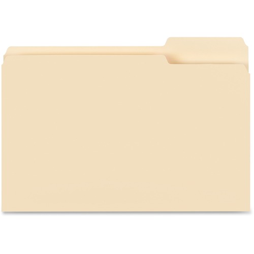 Business Source  File Folders, 1/3Cut, 3/4" Exp, Lgl, POS 3, 100/BX, MLA