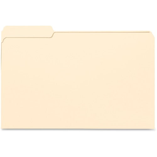 Business Source  File Folders, 1/3Cut, 3/4" Exp, Lgl, POS 1, 100/BX, MLA