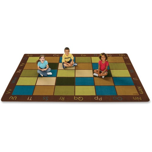 Carpets for Kids  Natures Colors Seating Rug, 6'x9', Natural/Ast