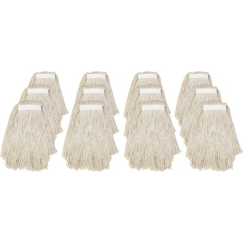 Genuine Joe  Cut End Cotton Mop, No.16, 12/CT, Natural-GJON16COTCT