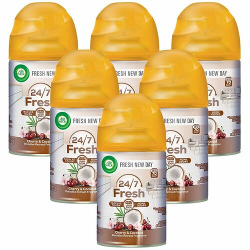 Reckitt Benckiser  Air Freshener Refill, Paradise Retreat,5.89 oz, 6/CT, Multi