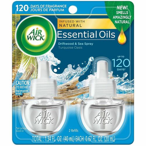 Reckitt Benckiser  Oil Warmer Refill,Scented,0.67oz,2/PK,6PK/CT,Turquoise Oasis
