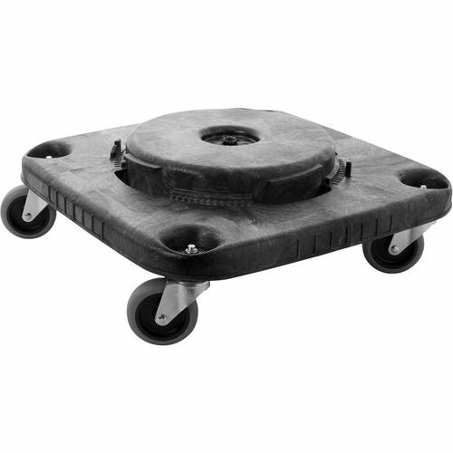 Rubbermaid Commercial Products  Brute Square Dolly, f/28/40/50 Gal, 17-1/4"x6-1/4", Black