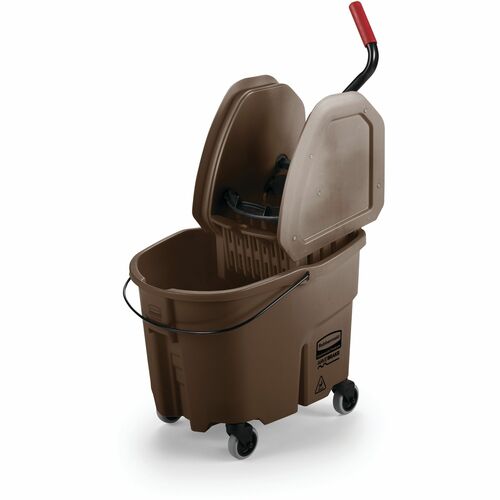 Rubbermaid Commercial Products  Mop Bucket Wringer, 35Qt, 15-1/2"x20"x23-1/2", Brown