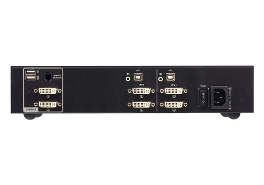 ATEN CS1142D4 KVM switch Rack mounting Black