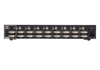 ATEN CS1148D4 KVM switch Rack mounting Black