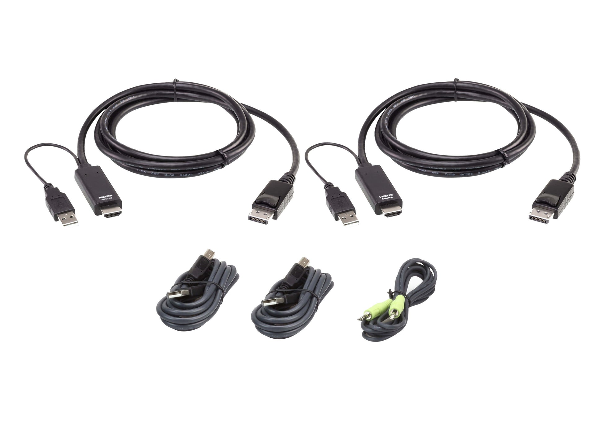 ATEN 2L-7D02UHDPX5 KVM cable Black 70.9" (1.8 m)