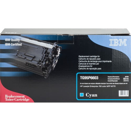 IBM  Toner Cartridge, f/HPCE341A, 16000 Page Yield, Cyan