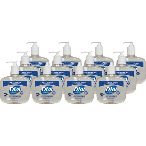 Dial Corporation  Hand Soap,Liquid,Antibacterial,Sensitive Skin,16oz,12/CT,CL