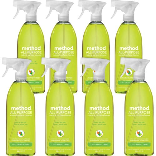 Method Products  Method All-Purpose Ntl Clnr, 28oz, 8/CT, Lime Sea Salt