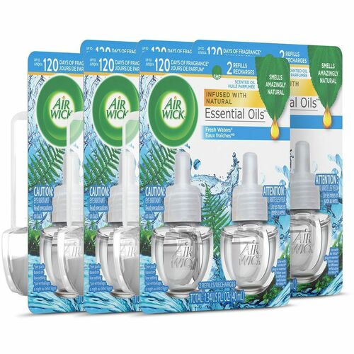 Reckitt Benckiser  Scented Oil Refill, Air Wick, 2/PK, 6/PK/CT, Fresh Waters