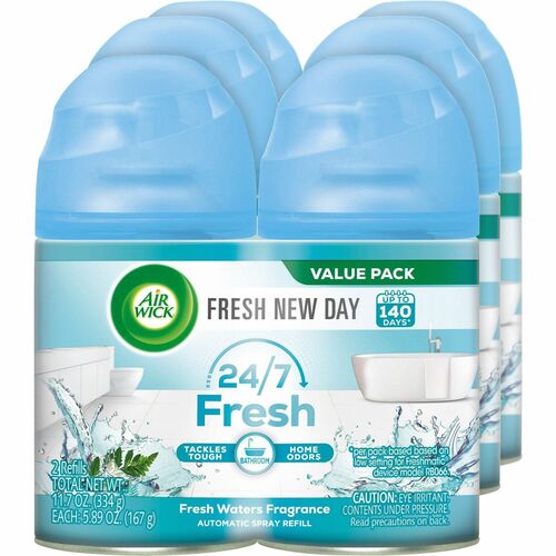 Reckitt Benckiser  Freshmatic Refill, Fresh Waters, 6.17 oz, 2/PK, 3PK/CT, CL