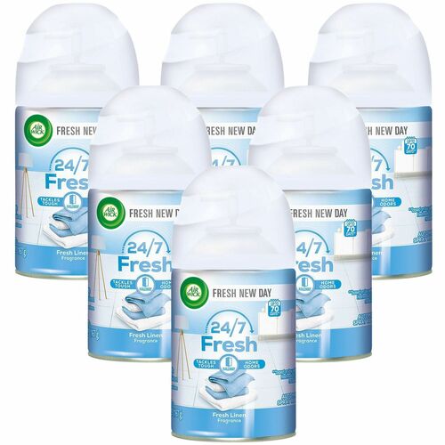 Reckitt Benckiser  Freshmatic Spray Refill, 5.89 oz., 6/CT, Cool Linen, BEWE