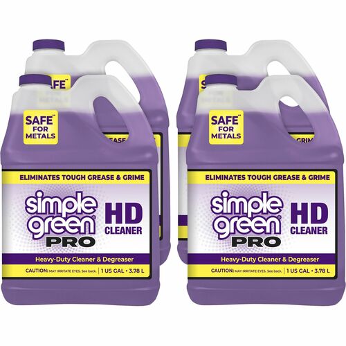 Simple Green  Multipurpose Cleaner, Heavy-duty, Conc, 1 Gal, 4/CT, Clear