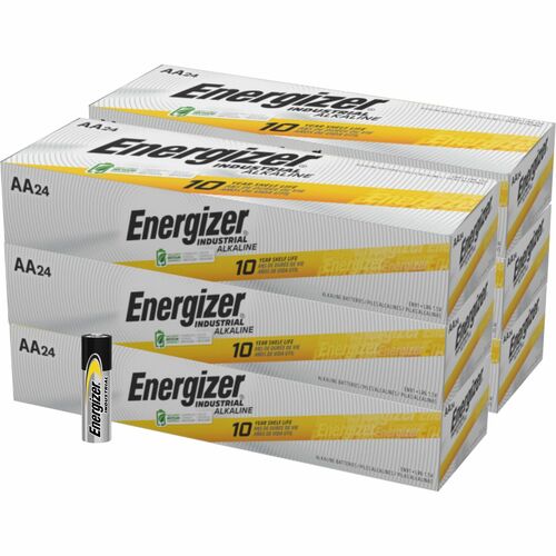 Eveready Battery Co Inc  Energizer Industrial Alkaline Battery, AA, 144/CT-EVEEN91CT