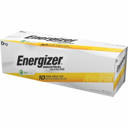 Eveready Battery Co Inc  Energizer Industrial Alkaline Battery, D, 72/CT-EVEEN95CT
