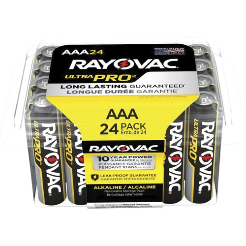 Rayovac Corporation  Alkaline Batteries,AAA,Ultra Pro,24/PK,12PK/CT,SRBK