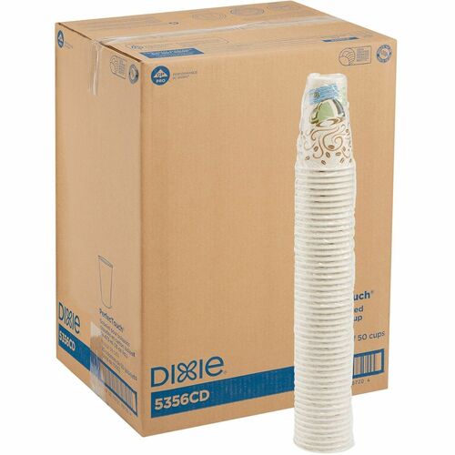 Dixie Foods  Hot Cups, Insulated Paper, 16oz, 1000/CT-DXE5356CDCT