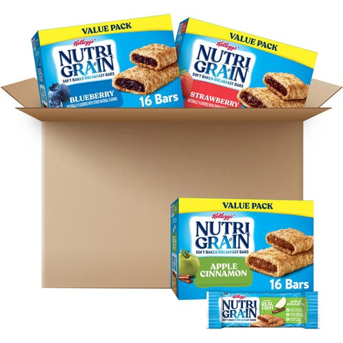 Keebler Co.  Breakfast Bars,AST Flavors, 16/Box, 3BX/CT, Multi