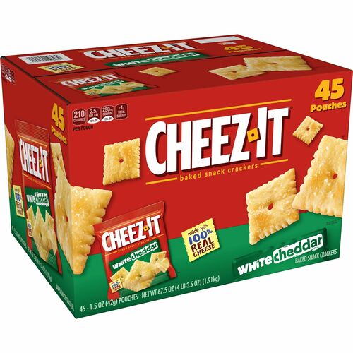 Keebler Co.  Cheez-It White Cheddar Crackers, 1.5 oz, 45/CT, Red