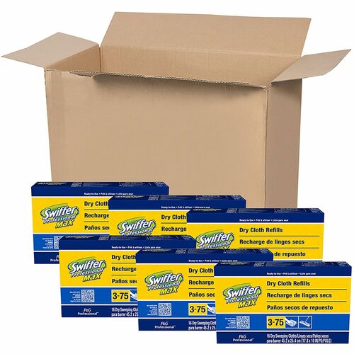 Procter & Gamble Commercial  Swiffer Cloth Max, Disposable, 16/Box, 6/CT, White