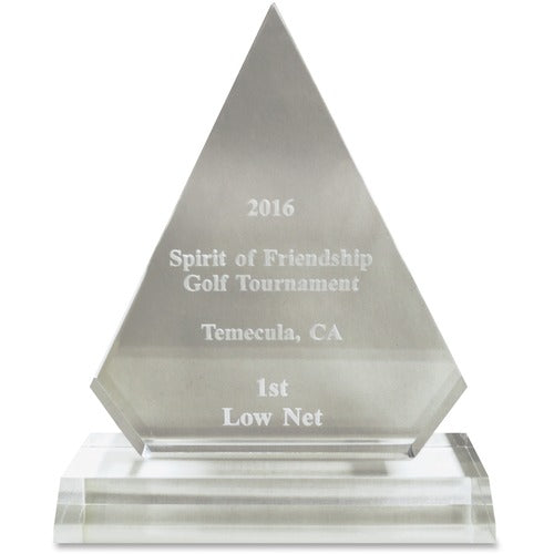 Shachihata Inc  Pinnacle Acrylic Award, 5"x6-3/4", Ast