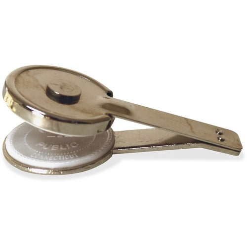 Shachihata Inc  Desk Embosser, 1-1/2" D, Ast