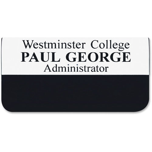 Shachihata Inc  Pocket Name Badge, 1-1/2"x3", Ast
