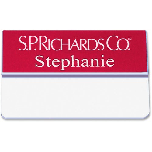 Shachihata Inc  Pocket Name Badge w/Logo, 3/4"x3", Ast