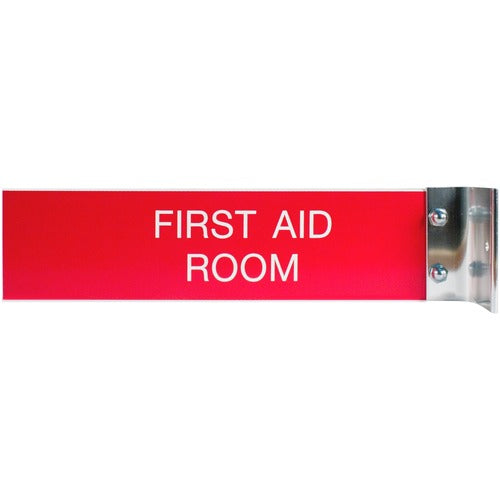 Shachihata Inc  Sign,Wall,Corridor,Customized,Aluminum Connector,2"x8",SR