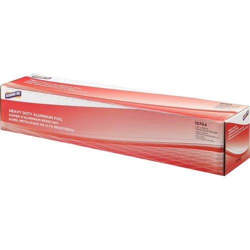 Genuine Joe  Aluminum Foil Roll, Heavy-duty, 18"x500', Silver-GJO10704