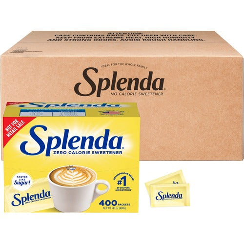 Heartland Food Products Group  Splenda Sugar Substitute Packets, 1.0g, 400/BX, 6/CT, Yellow