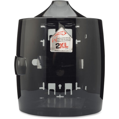2XL CORP  Gym Wipes Wall Dispenser, Smoke/Gray