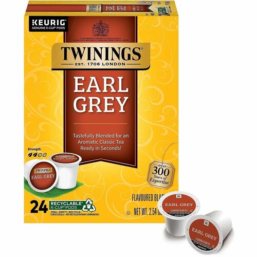 Twinings  Tea,Earl Grey,Black,K-Cup,24/BX