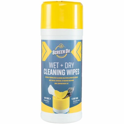 Allsop  Cleaning Wipes, f/Electronics, Microfiber, 70/Tub