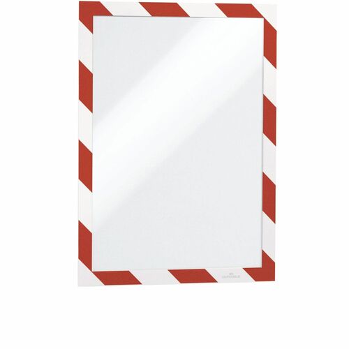 Durable Office Products  Self Adhesive Frame, Ltr, Red/White