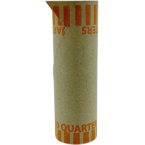 PAP-R Products  Quarter Tubular Coin Wrap, Nested, 1000/BX, Orange