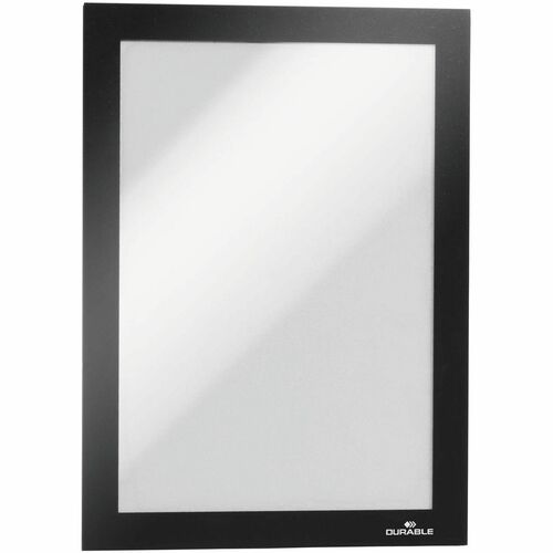 Durable Office Products  Adhesive Frame,Magnetic Seal,Half-Ltr,5-1/2"x8-1/2",2/PK,BK