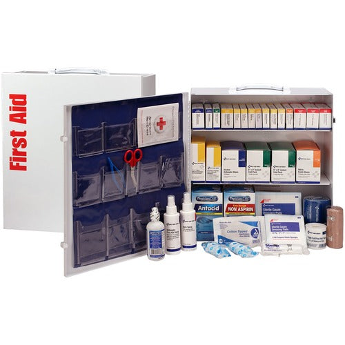 First Aid Only, Inc  First Aid Cabinet, 100-Person, 5-1/2"Wx15"Lx16"H, Multi-FAO90575
