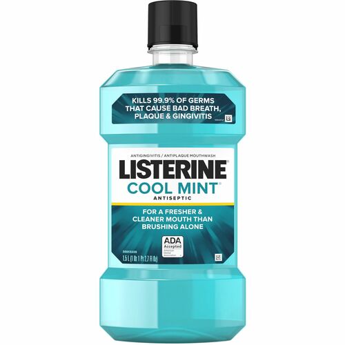 Johnson & Johnson  Mouthwash, Cool Mint, Antiseptic, Listerine,1.5L, Blue