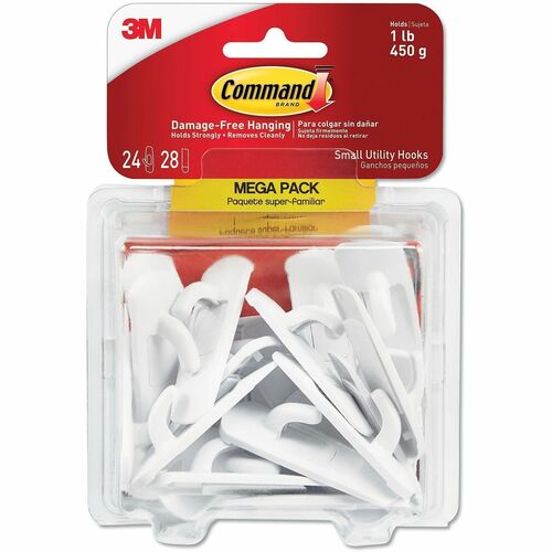 3M  Damage-Free Small Hooks Mega Pack, 24/PK, WE