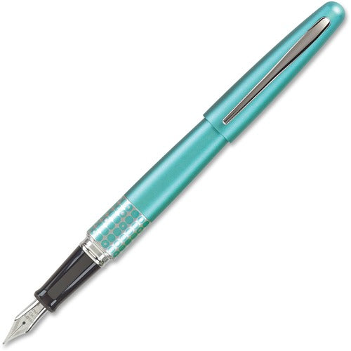 Pilot  Gel Roller, Retro-Pop, Fine Nib, Turquoise Barrel/BK Ink