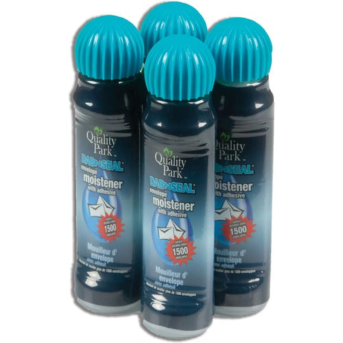 Quality Park  Envelope Moistener w/ Adhesive, 50ml, 4/PK, Clear